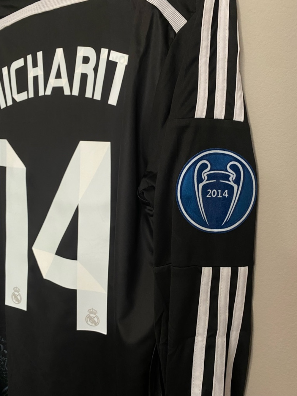 Real Madrid 2014/2015 Chicharito dragon black longsleeve soccer jersey - Picture 4 of 7